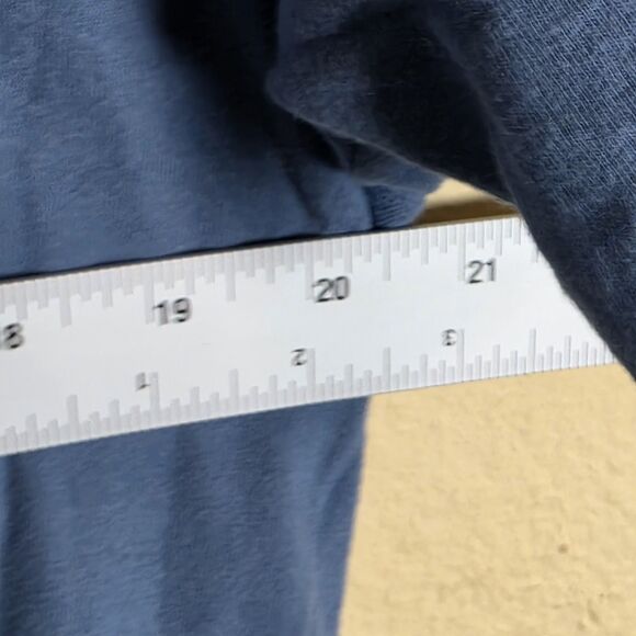 Hanes Beefy-T Vintage 90s Graphic Tee dog water fight Navy Blue Size Large - Picture 7 of 9